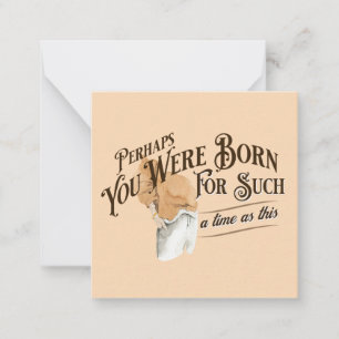 Esther Bible Verse Feminine Notecard Anteckningskort