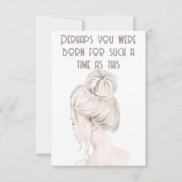 Esther Bible Verse Notecard Anteckningskort