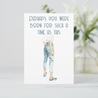 Esther Bible Verse Notecard Anteckningskort