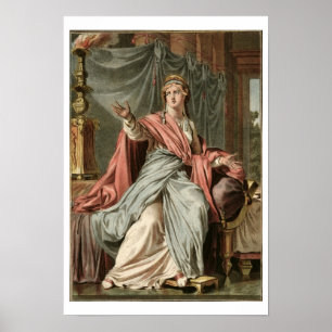 Esther dräkt för "Esther" vid Jean Racine, från Poster