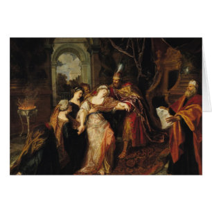 Esther för Ahasuerus, för 1697 Hälsningskort