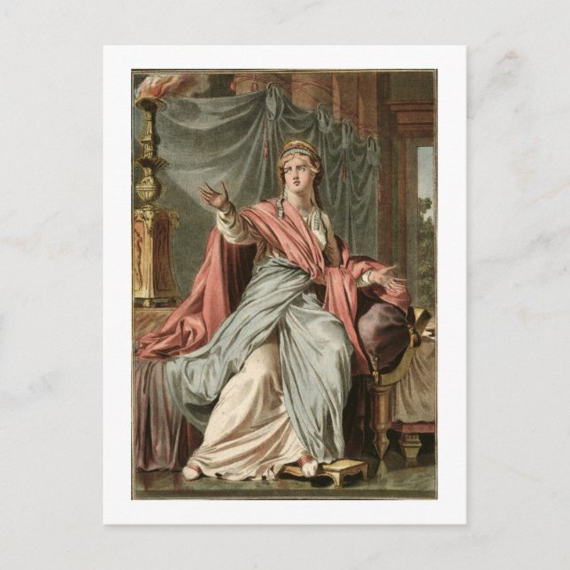 Esther, kostym för 'Esther' av Jean Racine, från Vykort (Framsida)