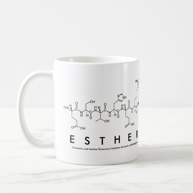 Esther peptide namn mugg (Vänster)