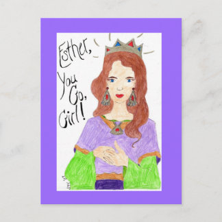 "Esther - You Go, Girl!" Vykort