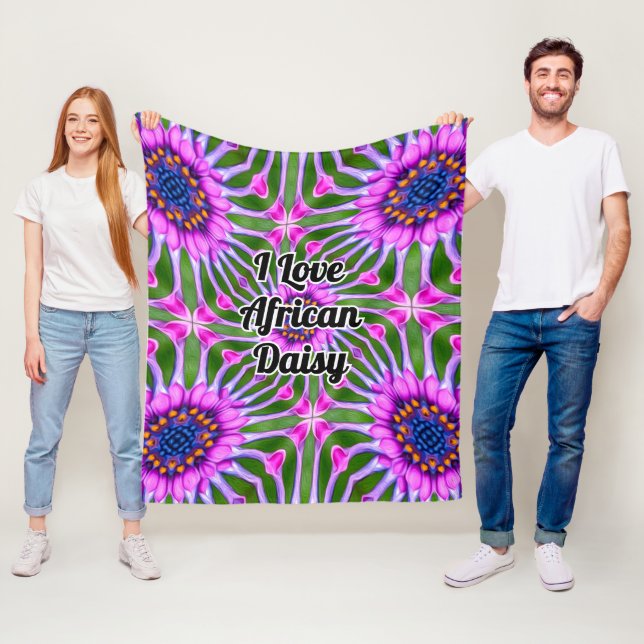 Esthetic Daisy Mönster Fleecefilt (På plats)