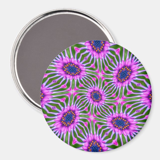 Esthetic Daisy Mönster Magnet (Front/Back)