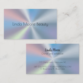 Esthetician Beauty Hologram Visitkort
