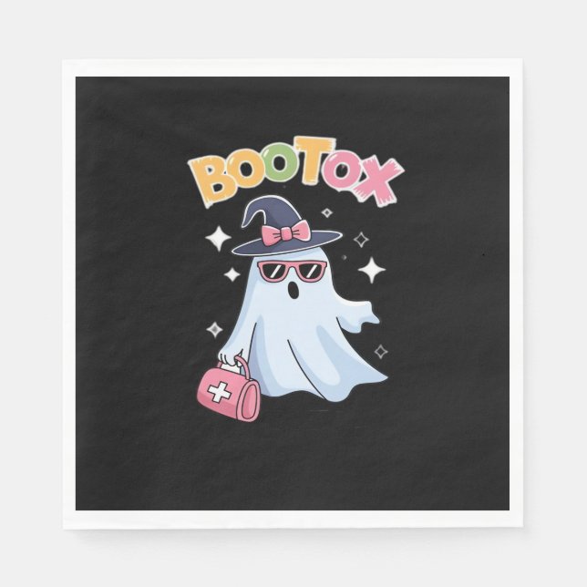 Esthetician Botox Halloween Aesthetic Nurse Plasti Pappersservett (Framsidan)
