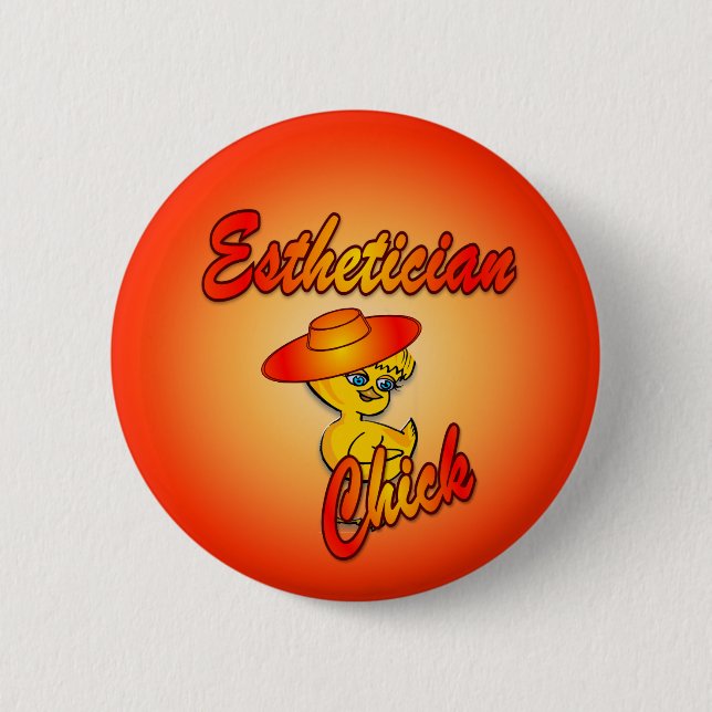 Esthetician Chick #5 Knapp (Framsida)