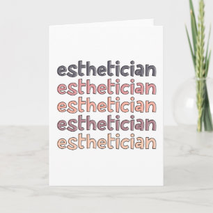 Esthetician Cosmetolog Beautician Cute Kort