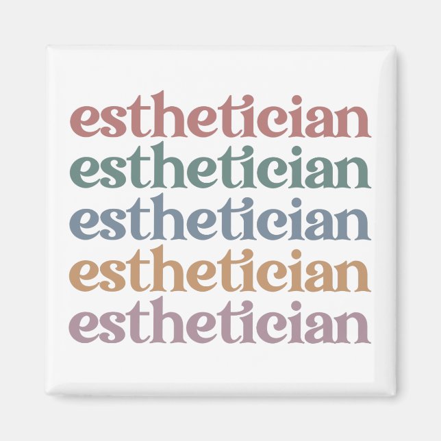 Esthetician Cosmetolog Beautician makeup artist Magnet (Framsidan)