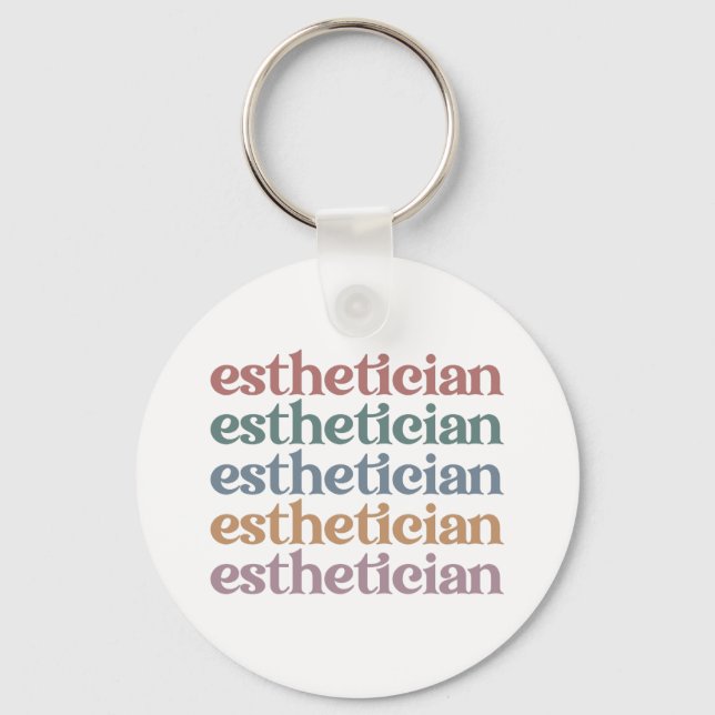 Esthetician Cosmetolog Beautician makeup artist Nyckelring (Framsida)