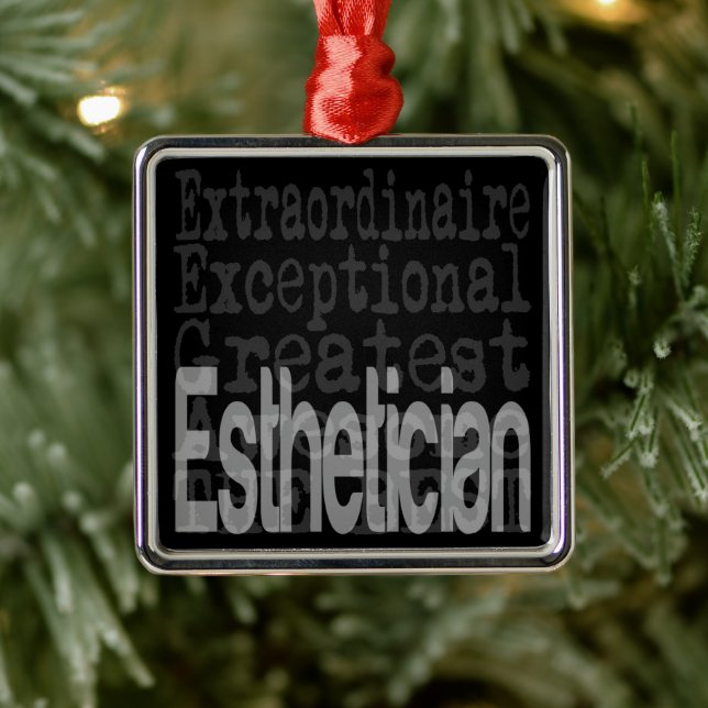 Esthetician Extraordinaire Metall Ornament (Träd)