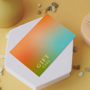 Esthetician HoloGrapent Gradient Certificate Gift Visitkort