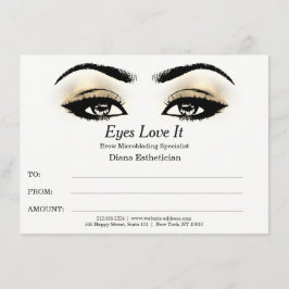 Esthetician Lash Beauty Makeup Certificate Gift