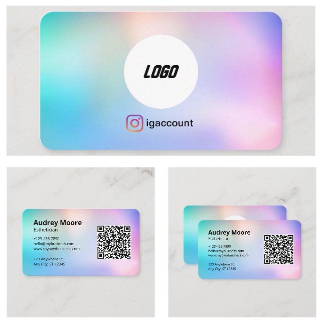 Esthetician Logotyp Templates Visitkort (Esthetician Logo Templates Business Card
)