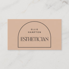 Esthetician Minimalist  Arch Beauty Cosmetic Visitkort