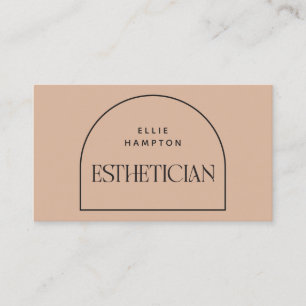 Esthetician Minimalist  Arch Beauty Cosmetic  Visitkort
