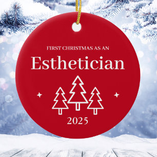 Esthetician Red jul Ornament