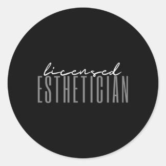 Esthetician Skin Care Runt Klistermärke