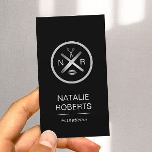 Esthetician Vax Stick & Twezzer Logotyp Beauty Sal Visitkort