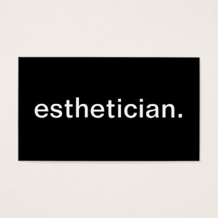 Esthetician Visitkort