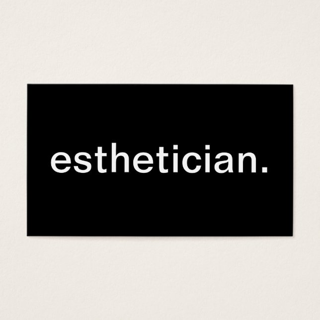 Esthetician Visitkort (Framsidan)