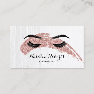 EstheticianMakeupkonstnären piskar skönhetsalong Visitkort