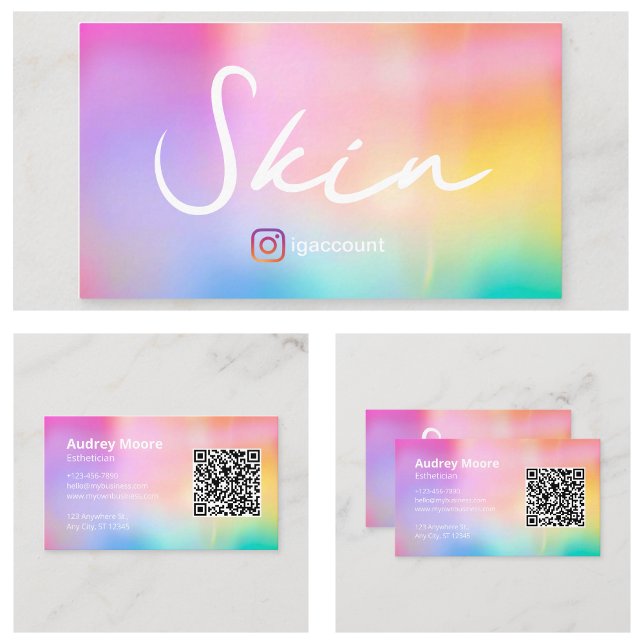 Esthetitiker Visitkort (Estheticians Business Card
)