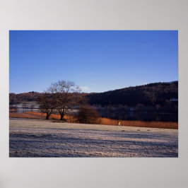 Esthwiate Vatten Winter-Helgdag-kort Poster