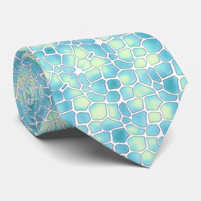 estilo mosaico turquesa con amarillo slips (Rullad)