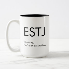 ESTJ enligt ett schema Mugg Gift