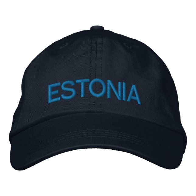 Estland Customized Hat Eesti Kohandatud müts Broderad Keps (Framsida)