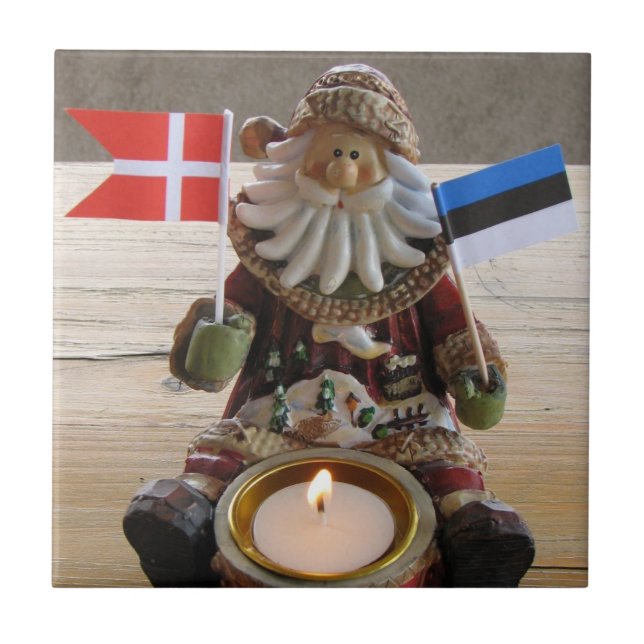 Estland, Danmark, julklapp! Kakelplatta (Framsidan)