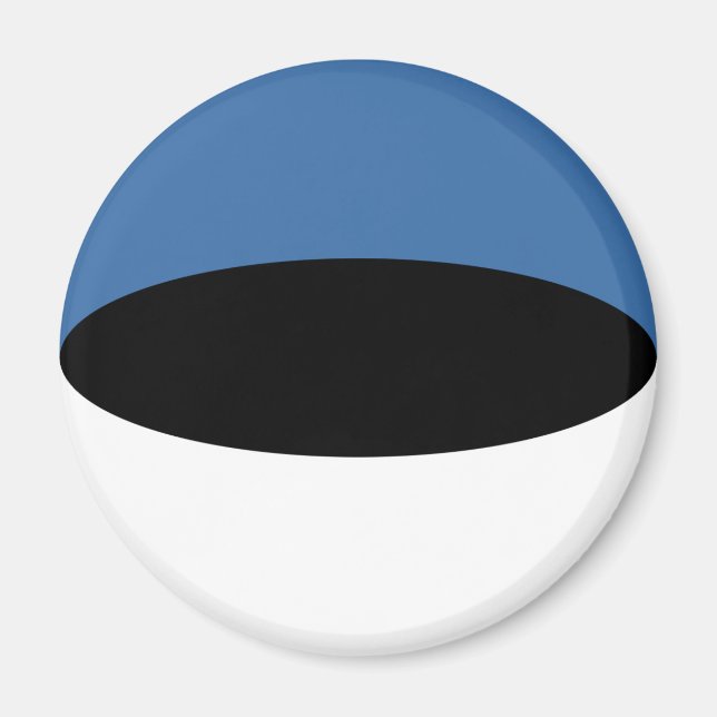 Estland Fisheye Flagga Magnet (Framsidan)