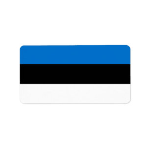 Estland flagga adressetikett