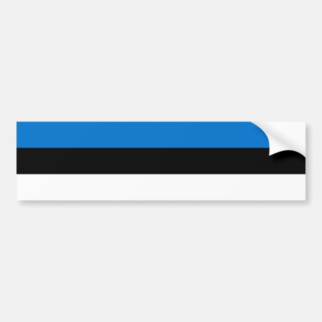 Estland Flagga Bildekal (Framsidan)