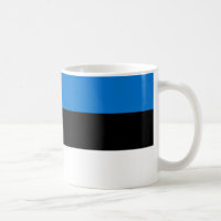 Estland Flagga Ceramic Mugg