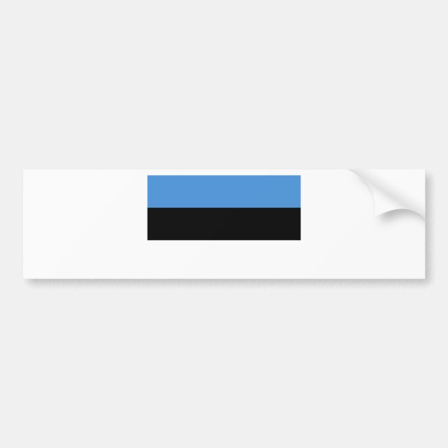 Estland Flagga EE Bildekal (Framsidan)
