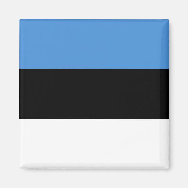 Estland Flagga EE Magnet (Framsidan)