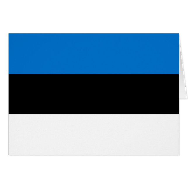 Estland Flagga Hälsningskort (Framsidan Horizontal)