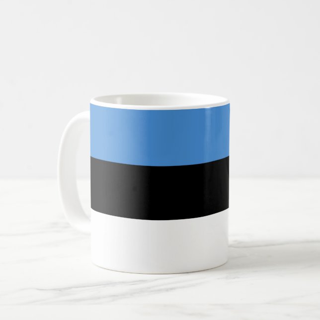 Estland Flagga Kaffemugg (Framsida vänster)