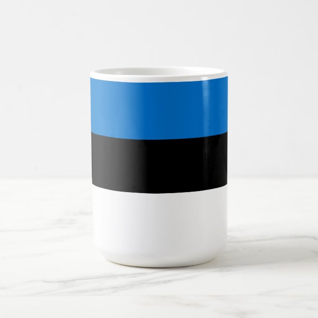 Estland flagga kaffemugg (Center)