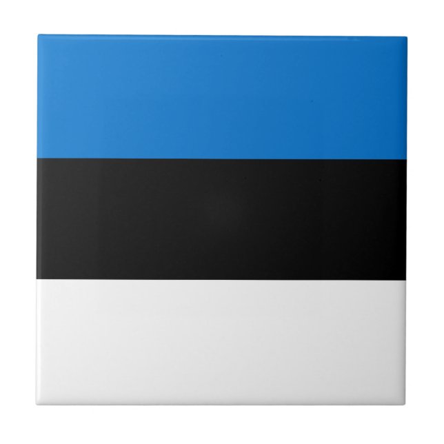 Estland flagga kakelplatta (Framsidan)