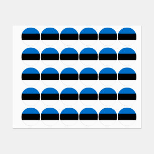 Estland flagga klistermärke