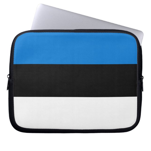 Estland Flagga Laptop sleeve (Framsidan)