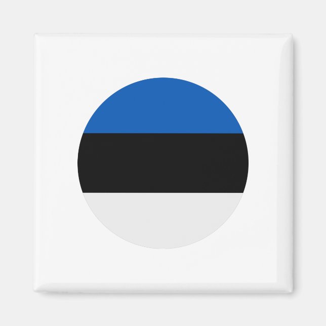 Estland Flagga Magnet (Framsidan)