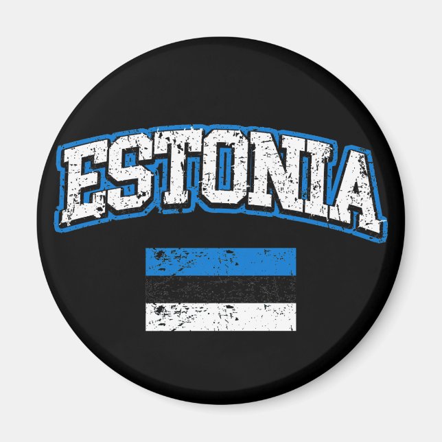 Estland Flagga Magnet (Framsidan)