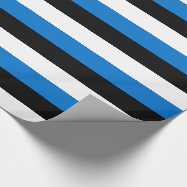 Estland Flagga Presentpapper (Hörn)