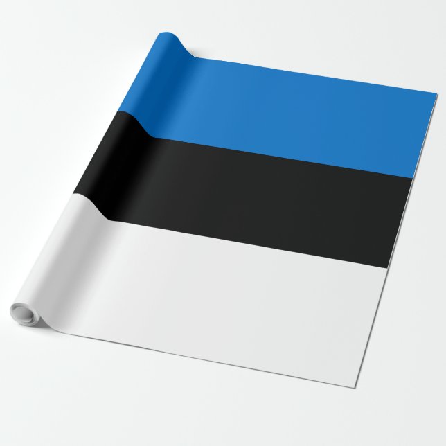 Estland flagga presentpapper (Utrullad)